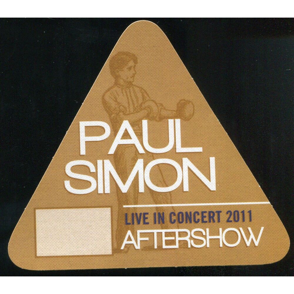 2011 Paul Simon Backstage Pass After Show